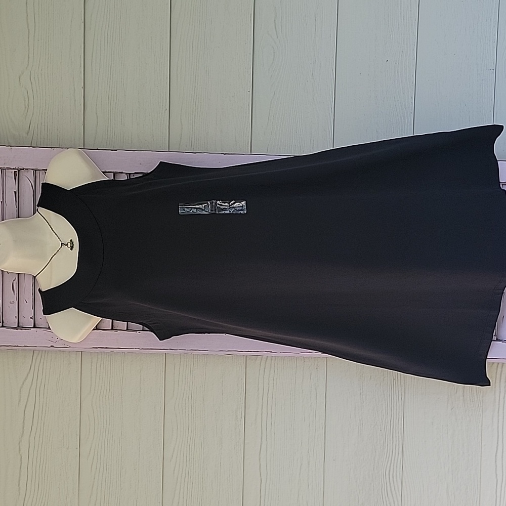 NWT 💗 NATURAL REFLECTIONS  Sleeveless Tank Knit Dress Black M